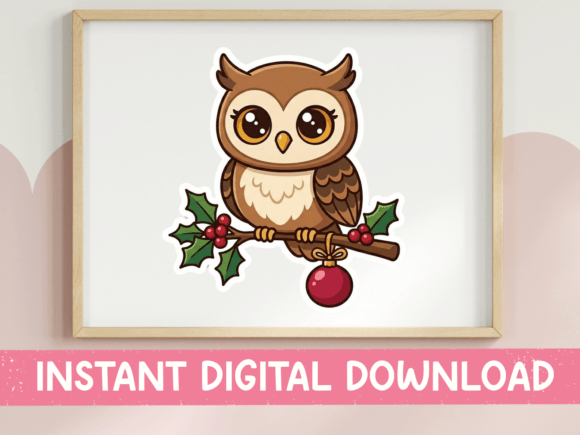 Cute Owl Holly Branch Christmas: A Designer’s Review