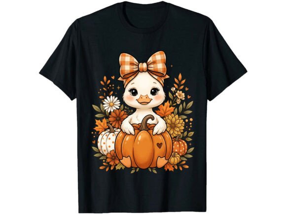 Cute Pumpkin Duckling Fall T-Shirt: A Designer’s Review
