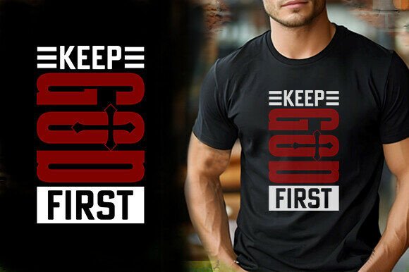 Review: KEEP GOD FIRST TSHIRT DESIGN for Embroidery
