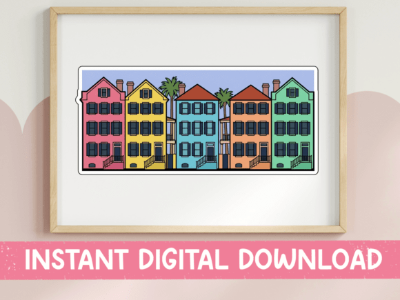 Review: Rainbow Row Charleston Colorful Houses