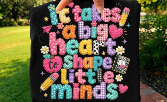 Reviewing Faux Yarn Back to School Teacher PNG for Stitching