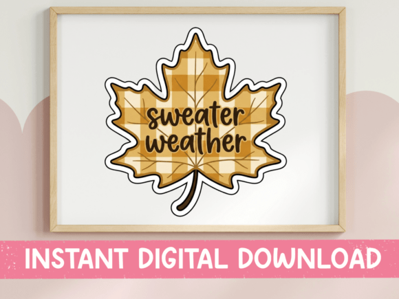 Reviewing Sweater Weather Plaid Maple Leaf Art