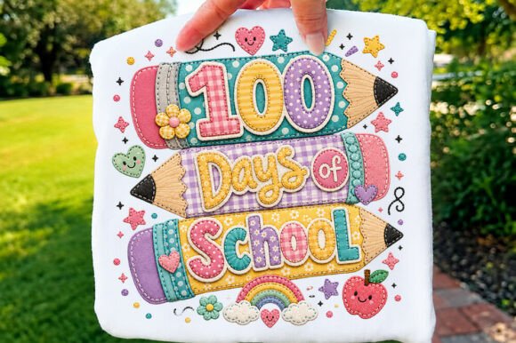 Reviewing the Faux Yarn 100 Days of School PNG