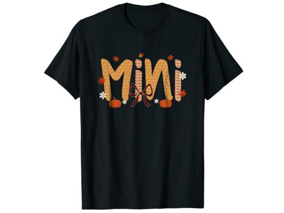 Reviewing the Mini Pumpkin Bow Fall T-Shirt Design