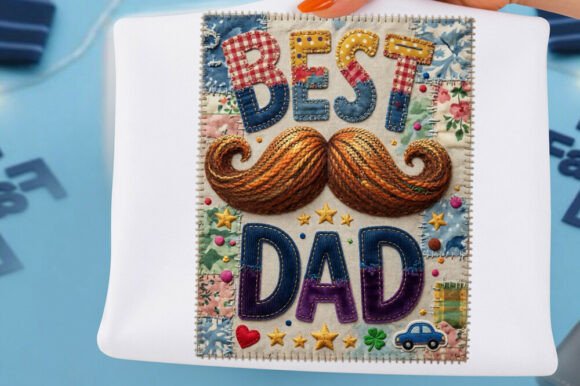 Reviewing the Patchwork Best Dad Design for Embroidery