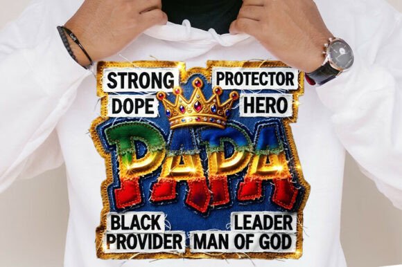 Reviewing the Patchwork Papa Strong Protector Shirt Design
